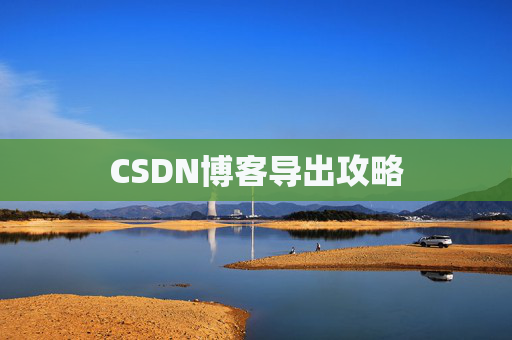CSDN博客导出攻略